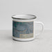 Right View Custom Deer Lodge Montana Map Enamel Mug in Afternoon