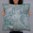 Person holding 22x22 Custom Deer Lodge Montana Map Throw Pillow in Afternoon