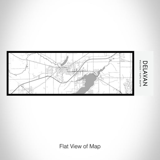 Rendered View of Delavan Wisconsin Map on 10oz Stainless Steel Insulated Cup in Classic with Sliding Lid