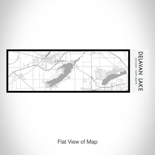 Rendered View of Delavan Lake Wisconsin Map on 10oz Stainless Steel Insulated Cup in Classic with Sliding Lid