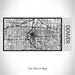 Rendered View of Denver Colorado Map on 17oz Stainless Steel Insulated Cola Bottle in Stainless