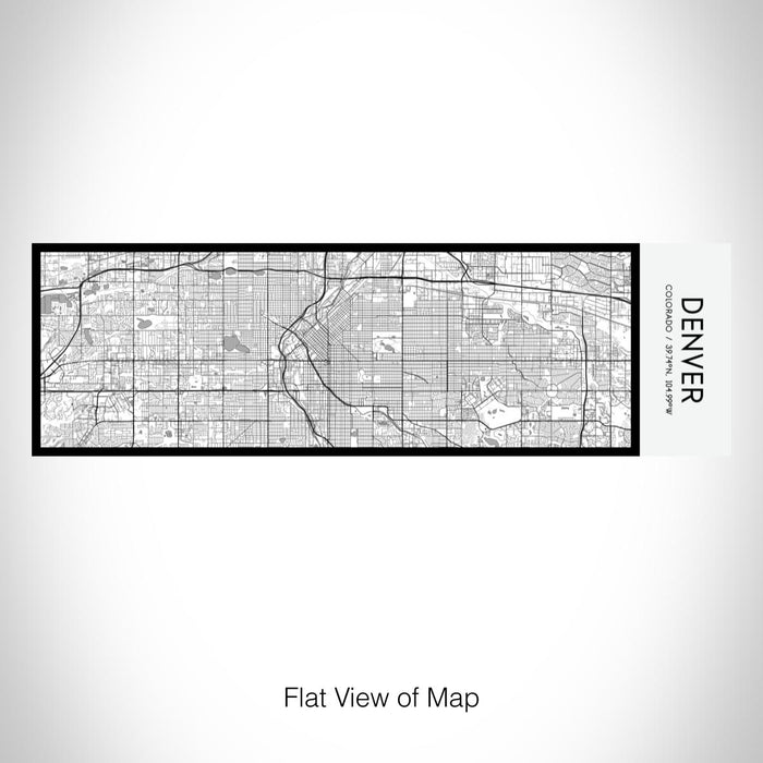 Rendered View of Denver Colorado Map on 10oz Stainless Steel Insulated Cup in Classic with Sliding Lid