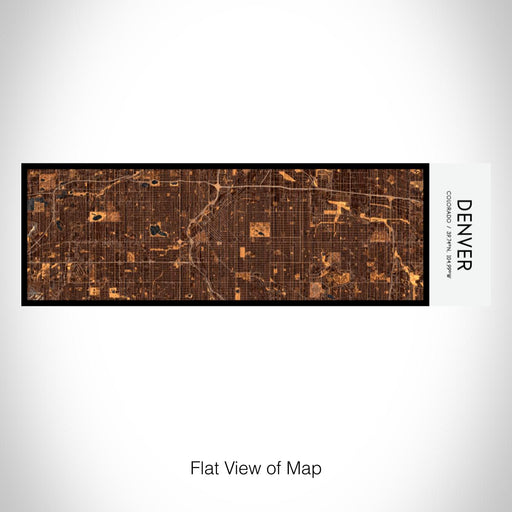 Rendered View of Denver Colorado Map on 10oz Stainless Steel Insulated Cup in Ember with Sliding Lid