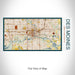 Rendered View of Des Moines Iowa Map on 17oz Stainless Steel Insulated Bottle with printed woodblock style map