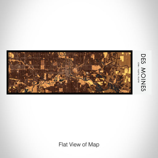 Rendered View of Des Moines Iowa Map on 10oz Stainless Steel Insulated Cup in Ember with Sliding Lid