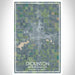 Dickinson North Dakota Map Print Portrait Orientation in Afternoon Style With Shaded Background