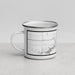 Left View Custom Dickinson North Dakota Map Enamel Mug in Classic