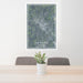 24x36 Dickson Tennessee Map Print Portrait Orientation in Afternoon Style Behind 2 Chairs Table and Potted Plant