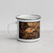 Left View Custom Dickson Tennessee Map Enamel Mug in Ember