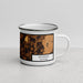 Right View Custom Dickson Tennessee Map Enamel Mug in Ember