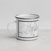 Left View Custom Dillon Montana Map Enamel Mug in Classic