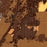 Dillon Montana Map Print in Ember Style Zoomed In Close Up Showing Details