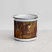 Front View Custom Dillon Montana Map Enamel Mug in Ember