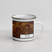 Right View Custom Dillon Montana Map Enamel Mug in Ember