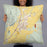Person holding 22x22 Custom Dillon Montana Map Throw Pillow in Woodblock