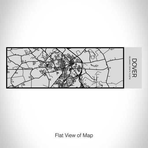Rendered View of Dover Delaware Map on 10oz Stainless Steel Insulated Cup with Sipping Lid