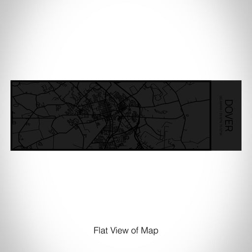 Rendered View of Dover Delaware Map on 10oz Stainless Steel Insulated Cup in Matte Black with Sliding Lid