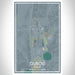 Dubois Idaho Map Print Portrait Orientation in Afternoon Style With Shaded Background