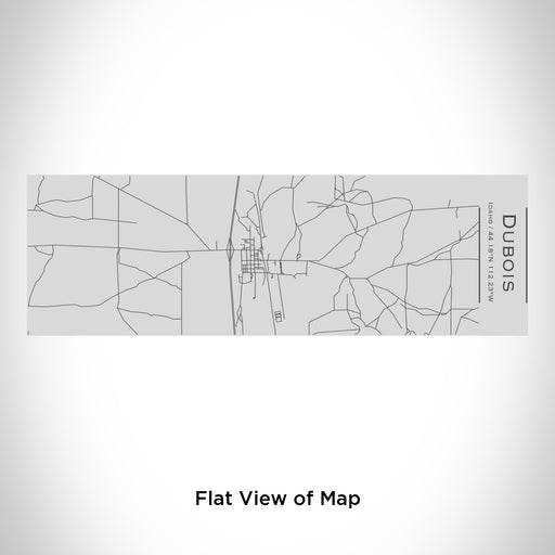 Rendered View of Dubois Idaho Map Engraving on 10oz Stainless Steel Insulated Cup with Sipping Lid