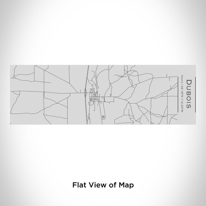 Rendered View of Dubois Idaho Map Engraving on 10oz Stainless Steel Insulated Cup with Sipping Lid