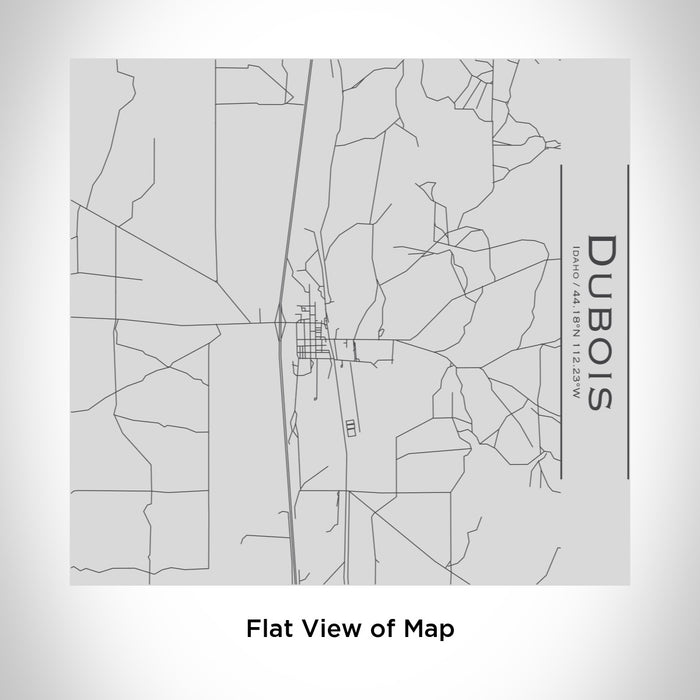 Rendered View of Dubois Idaho Map Engraving on 17oz Stainless Steel Insulated Tumbler