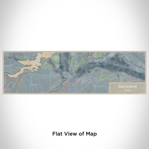 Flat View of Map Custom Duchesne Utah Map Enamel Mug in Afternoon