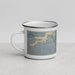 Left View Custom Duchesne Utah Map Enamel Mug in Afternoon