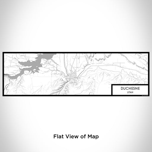 Flat View of Map Custom Duchesne Utah Map Enamel Mug in Classic