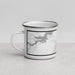 Left View Custom Duchesne Utah Map Enamel Mug in Classic