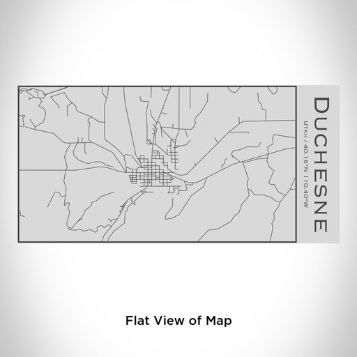 Rendered View of Duchesne Utah Map Engraving on 17oz Stainless Steel Insulated Cola Bottle