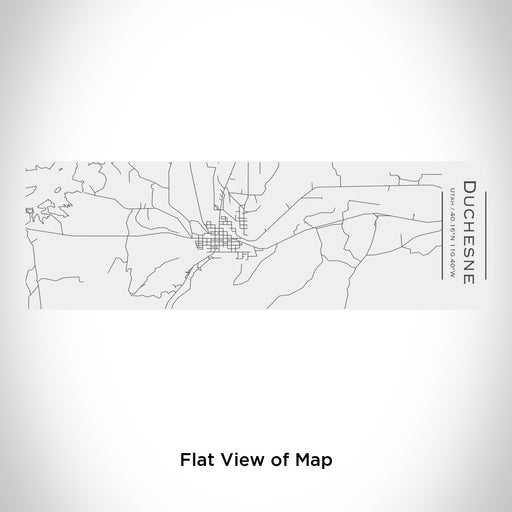 Rendered View of Duchesne Utah Map Engraving on 10oz Stainless Steel Insulated Cup with Sliding Lid in White