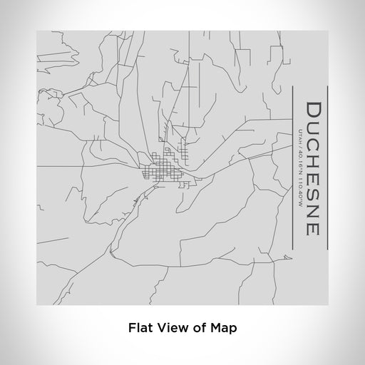 Rendered View of Duchesne Utah Map Engraving on 17oz Stainless Steel Insulated Tumbler