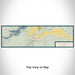 Flat View of Map Custom Duchesne Utah Map Enamel Mug in Woodblock