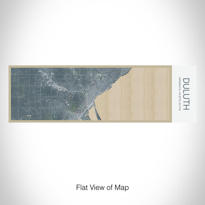 Rendered View of Duluth Minnesota Map on 10oz Stainless Steel Insulated Cup in Afternoon with Sliding Lid