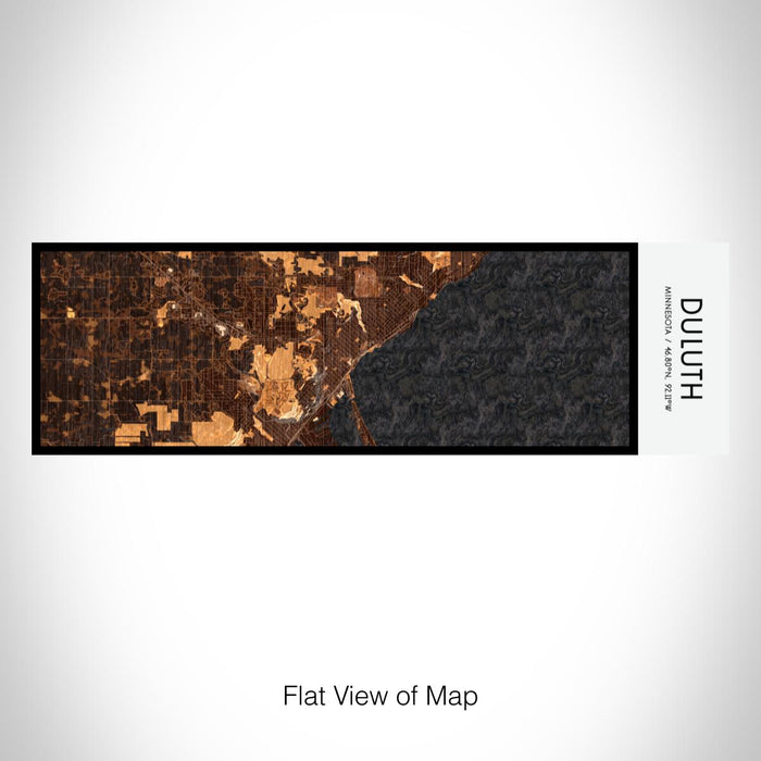 Rendered View of Duluth Minnesota Map on 10oz Stainless Steel Insulated Cup in Ember with Sliding Lid