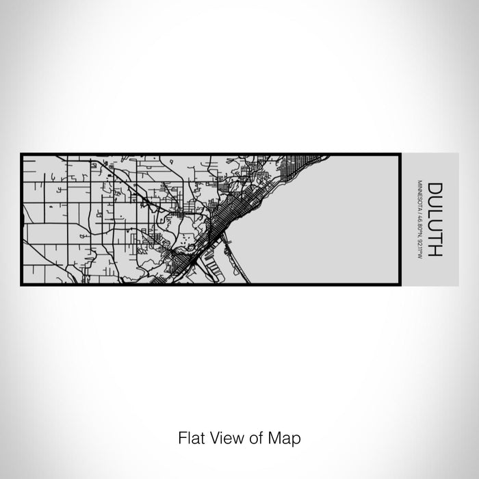 Rendered View of Duluth Minnesota Map on 10oz Stainless Steel Insulated Cup with Sipping Lid