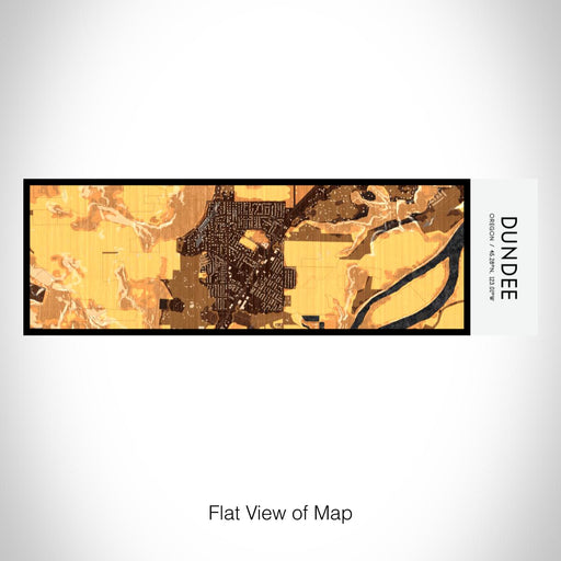 Rendered View of Dundee Oregon Map on 10oz Stainless Steel Insulated Cup in Ember with Sliding Lid