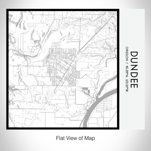 Rendered View of Dundee Oregon Map on 17oz Stainless Steel Insulated Tumbler in Classic Map Style