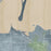 Dungeness Bay Washington Map Print in Afternoon Style Zoomed In Close Up Showing Details