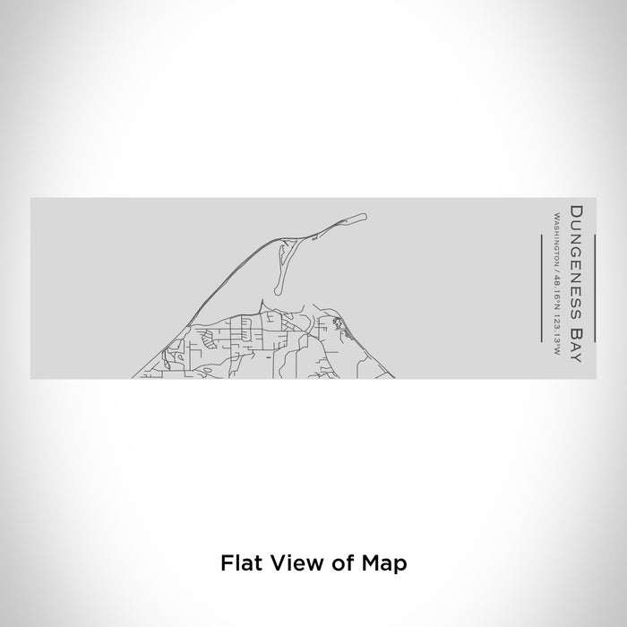 Rendered View of Dungeness Bay Washington Map Engraving on 10oz Stainless Steel Insulated Cup with Sipping Lid