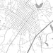 Dunn North Carolina Map Print in Classic Style Zoomed In Close Up Showing Details