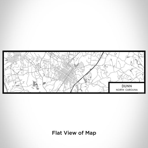 Flat View of Map Custom Dunn North Carolina Map Enamel Mug in Classic