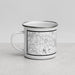 Left View Custom Dunn North Carolina Map Enamel Mug in Classic