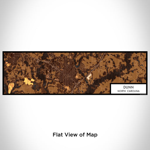 Flat View of Map Custom Dunn North Carolina Map Enamel Mug in Ember