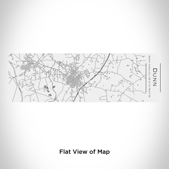 Rendered View of Dunn North Carolina Map Engraving on 10oz Stainless Steel Insulated Cup with Sliding Lid in White