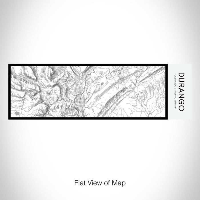 Rendered View of Durango Colorado Map on 10oz Stainless Steel Insulated Cup in Classic with Sliding Lid