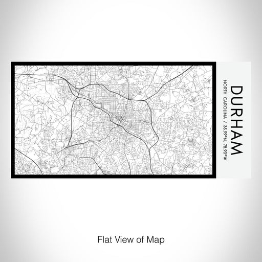 Rendered View of Durham North Carolina Map on 17oz Stainless Steel Insulated Bottle with printed classic style map