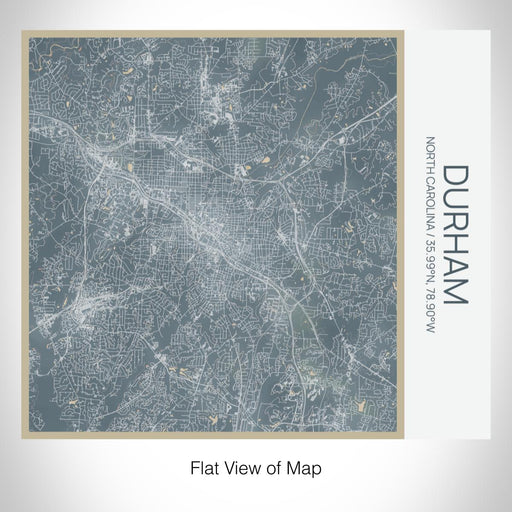 Rendered View of Durham North Carolina Map on 17oz Stainless Steel Insulated Tumbler in Afternoon Map Style