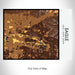 Rendered View of Eagle Idaho Map on 20oz Stainless Steel Insulated Bottle with Bamboo Top with printed ember style map