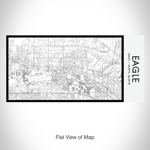 Rendered View of Eagle Idaho Map on 17oz Stainless Steel Insulated Bottle with printed classic style map